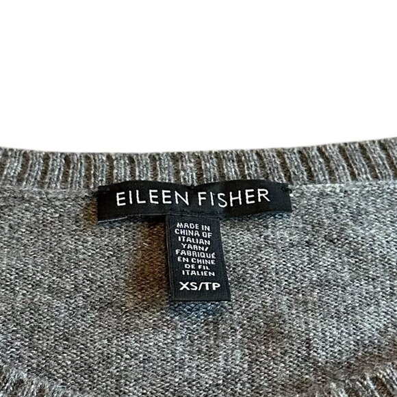 Eileen Fisher 100% Cashmere Sweater Mini Dress Tunic Soft Stretch Size XS Womens - Picture 11 of 11